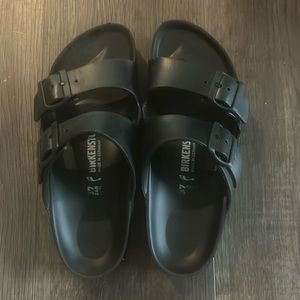 Women’s black Birkenstock sandals